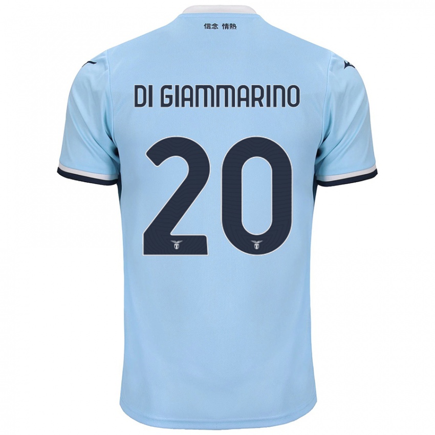 Niño Camiseta Virginia Di Giammarino #20 Azul 1ª Equipación 2024/25 La Camisa