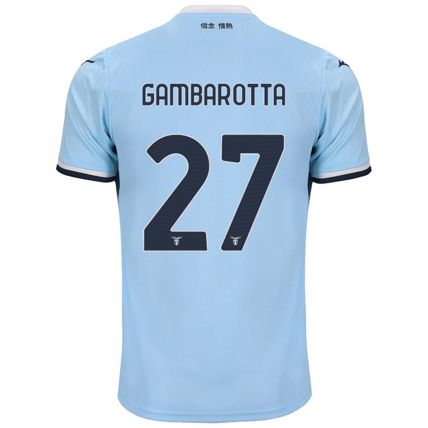 Niño Camiseta Margot Gambarotta #27 Azul 1ª Equipación 2024/25 La Camisa