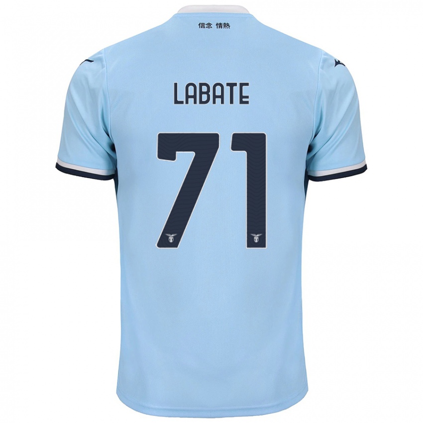 Niño Camiseta Camilla Labate #71 Azul 1ª Equipación 2024/25 La Camisa