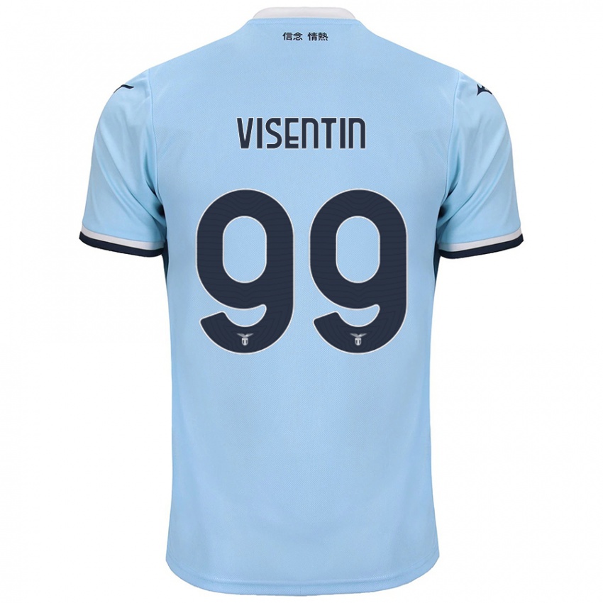 Niño Camiseta Noemi Visentin #99 Azul 1ª Equipación 2024/25 La Camisa