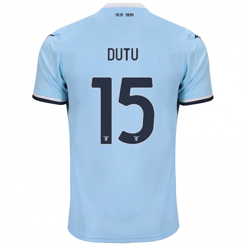 Niño Camiseta Matteo Dutu #15 Azul 1ª Equipación 2024/25 La Camisa