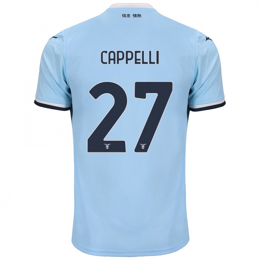 Niño Camiseta Tommaso Cappelli #27 Azul 1ª Equipación 2024/25 La Camisa