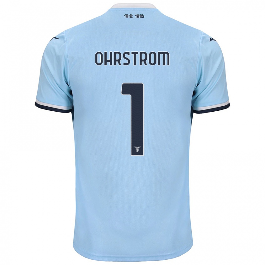 Niño Camiseta Stephanie Ohrstrom #1 Azul 1ª Equipación 2024/25 La Camisa