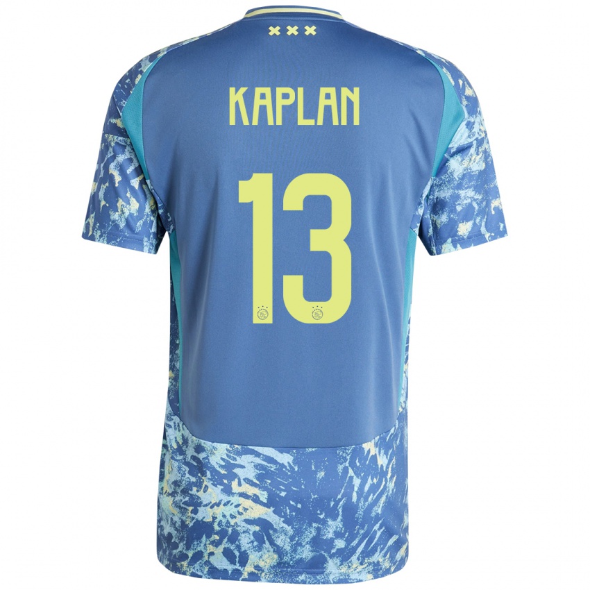 Niño Camiseta Ahmetcan Kaplan #13 Gris Azul Amarillo 2ª Equipación 2024/25 La Camisa