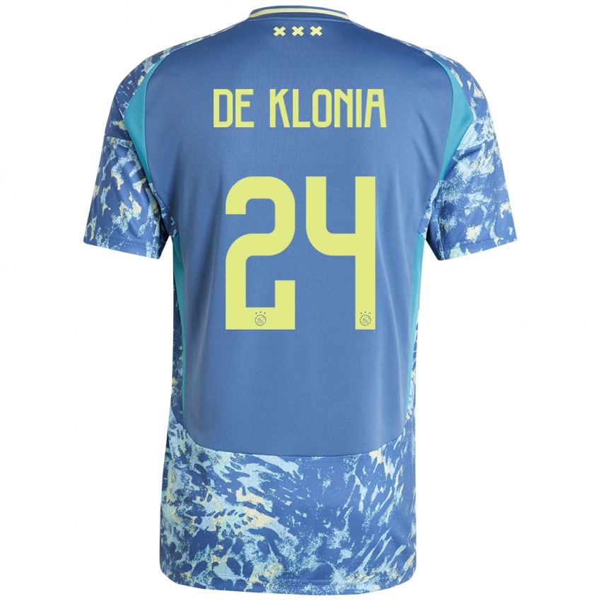 Niño Camiseta Daliyah De Klonia #24 Gris Azul Amarillo 2ª Equipación 2024/25 La Camisa