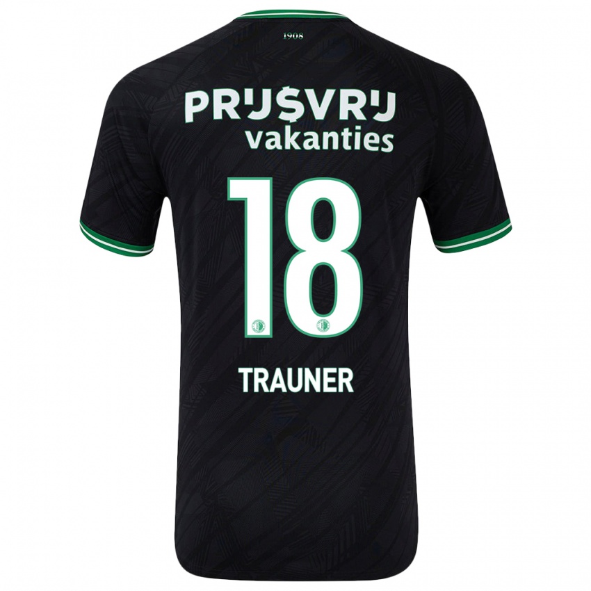 Niño Camiseta Gernot Trauner #18 Negro Verde 2ª Equipación 2024/25 La Camisa