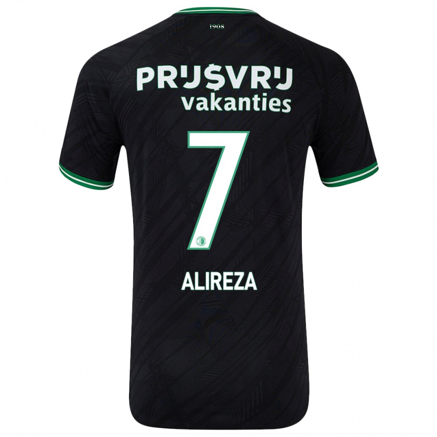 Niño Camiseta Alireza Jahanbakhsh #7 Negro Verde 2ª Equipación 2024/25 La Camisa