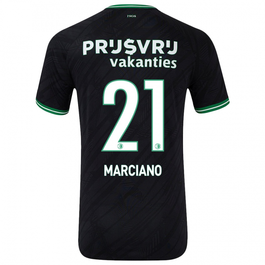 Niño Camiseta Ofir Marciano #21 Negro Verde 2ª Equipación 2024/25 La Camisa