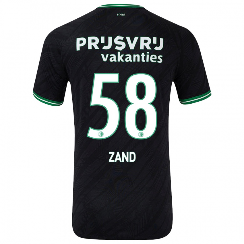 Niño Camiseta Shiloht Zand #58 Negro Verde 2ª Equipación 2024/25 La Camisa