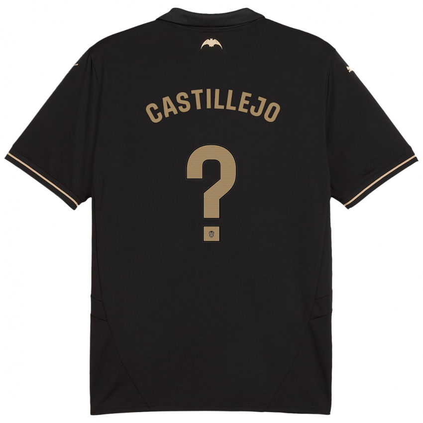 Niño Camiseta Samu Castillejo #0 Negro 2ª Equipación 2024/25 La Camisa