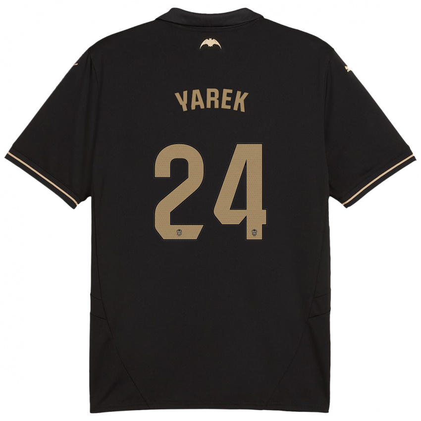 Niño Camiseta Yarek Gasiorowski #24 Negro 2ª Equipación 2024/25 La Camisa