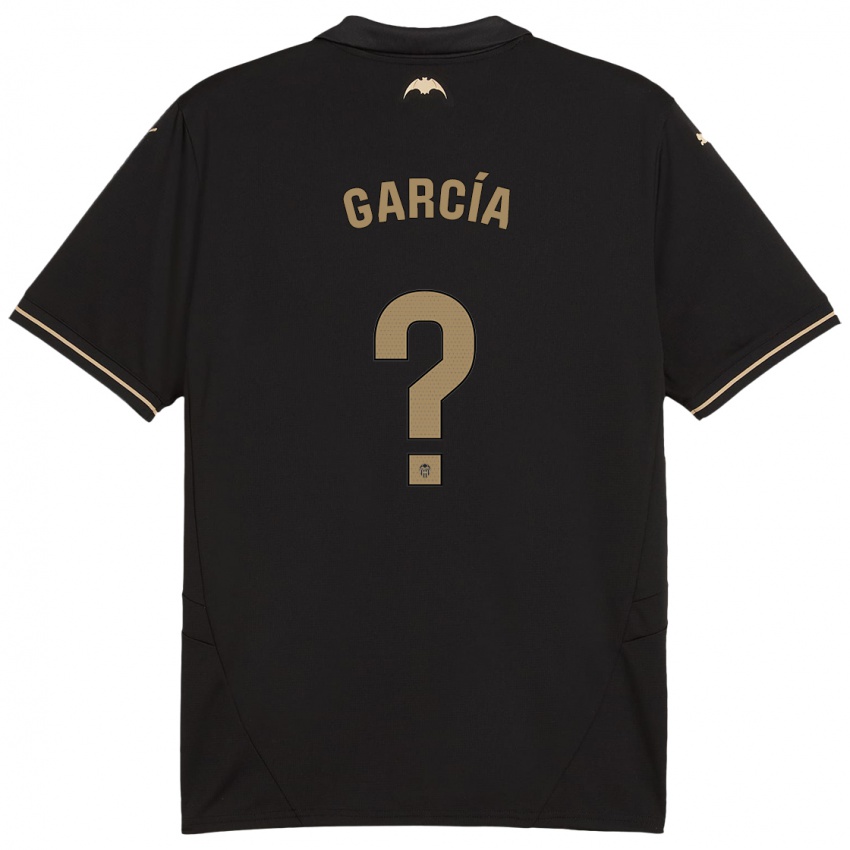 Niño Camiseta Víctor García #0 Negro 2ª Equipación 2024/25 La Camisa