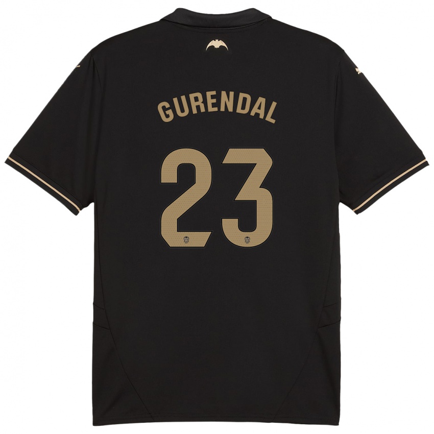 Niño Camiseta Alexander Gurendal #23 Negro 2ª Equipación 2024/25 La Camisa