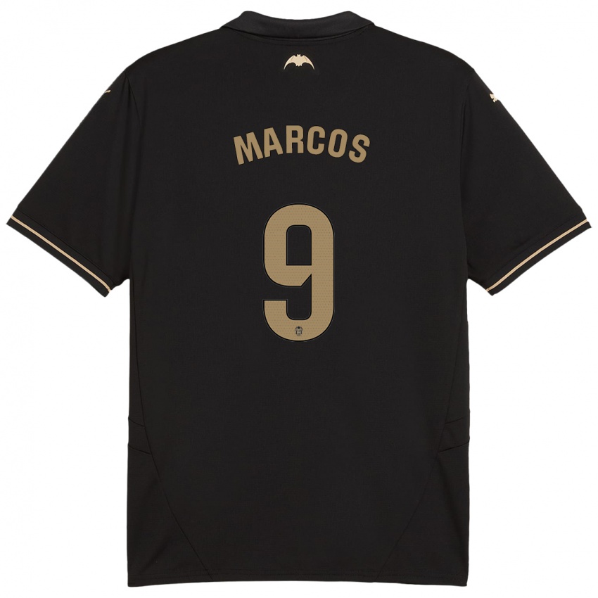 Niño Camiseta Ana Marcos #9 Negro 2ª Equipación 2024/25 La Camisa