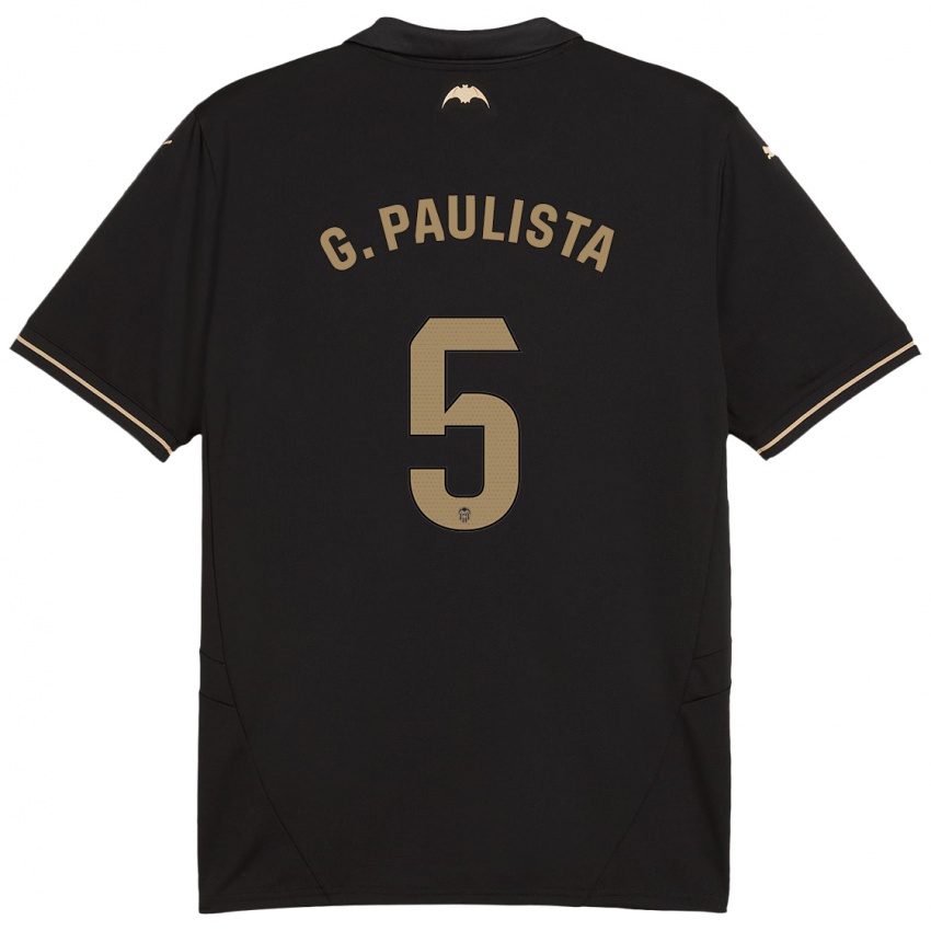 Niño Camiseta Gabriel Paulista #5 Negro 2ª Equipación 2024/25 La Camisa