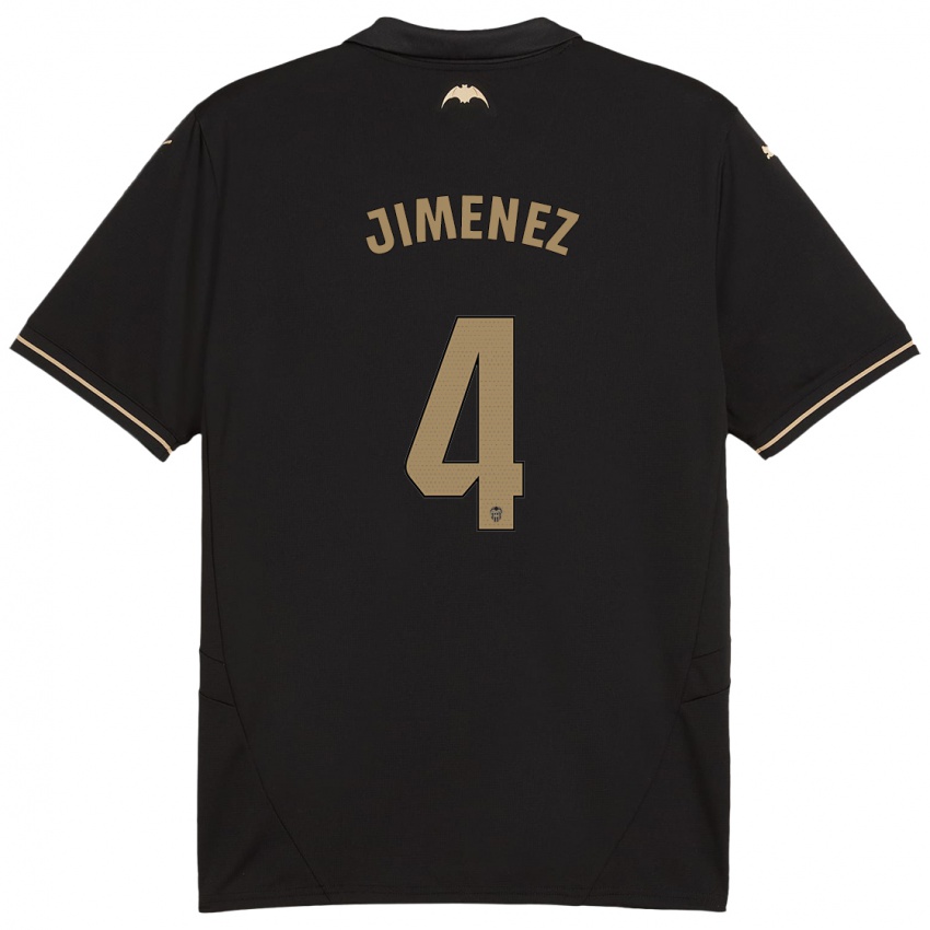 Niño Camiseta Maria Jimenez #4 Negro 2ª Equipación 2024/25 La Camisa