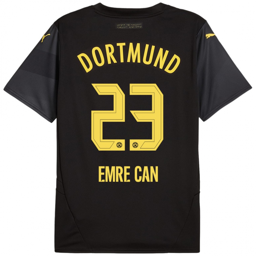 Niño Camiseta Emre Can #23 Negro Amarillo 2ª Equipación 2024/25 La Camisa