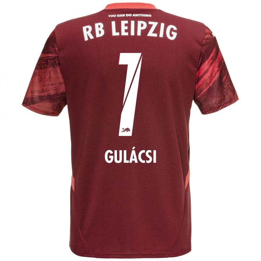 Niño Camiseta Peter Gulacsi #1 Borgoña 2ª Equipación 2024/25 La Camisa