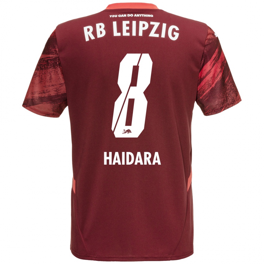 Niño Camiseta Amadou Haidara #8 Borgoña 2ª Equipación 2024/25 La Camisa