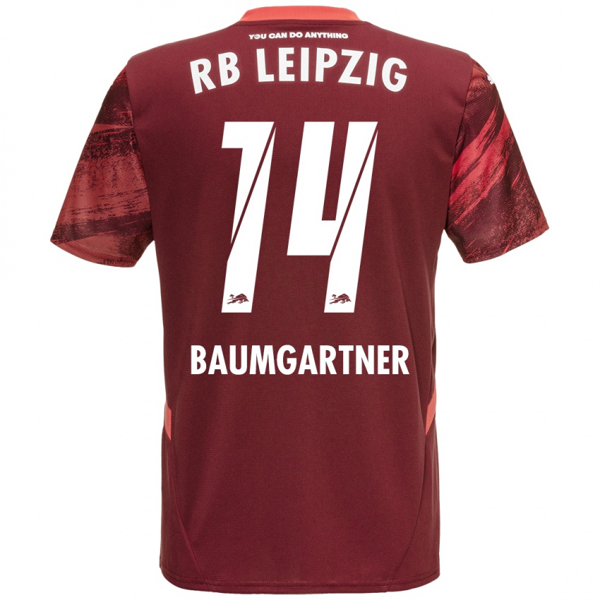 Niño Camiseta Christoph Baumgartner #14 Borgoña 2ª Equipación 2024/25 La Camisa