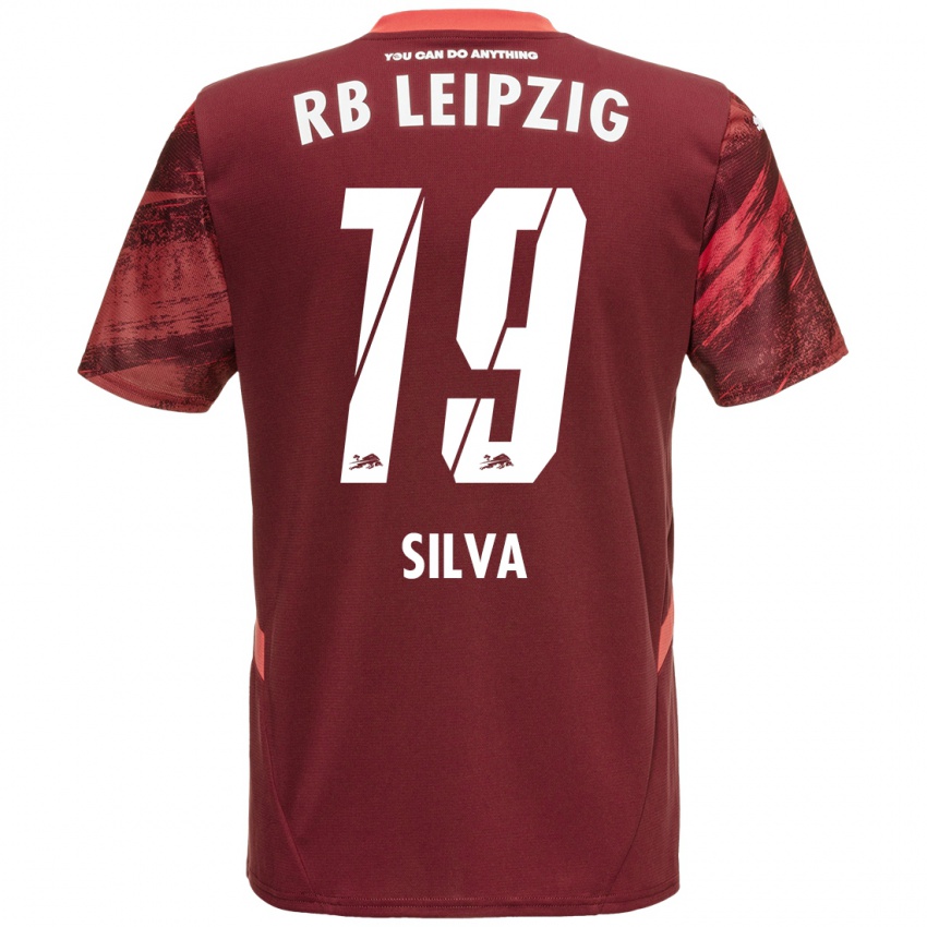 Niño Camiseta Andre Silva #19 Borgoña 2ª Equipación 2024/25 La Camisa