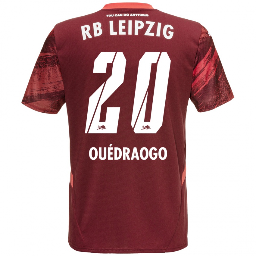 Niño Camiseta Assan Ouédraogo #20 Borgoña 2ª Equipación 2024/25 La Camisa