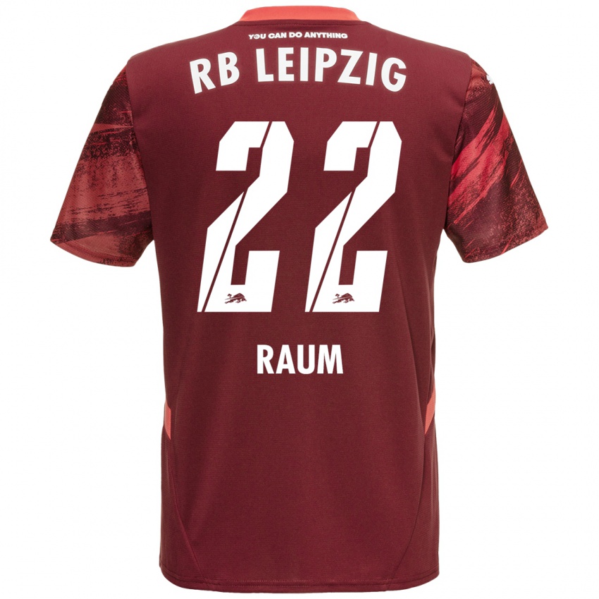 Niño Camiseta David Raum #22 Borgoña 2ª Equipación 2024/25 La Camisa