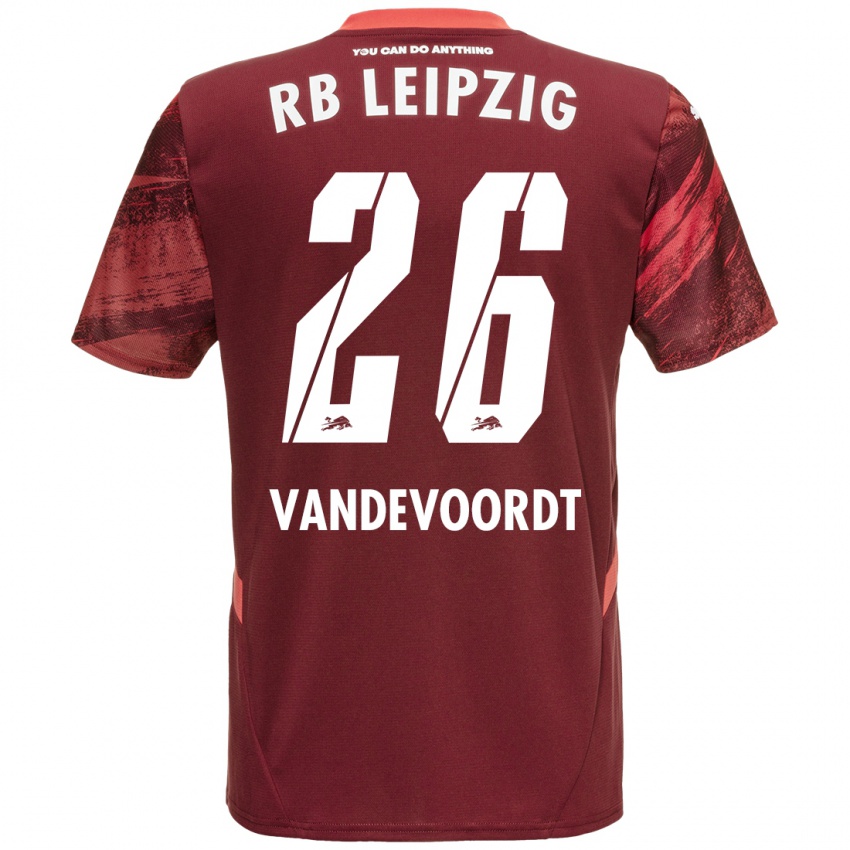 Niño Camiseta Maarten Vandevoordt #26 Borgoña 2ª Equipación 2024/25 La Camisa