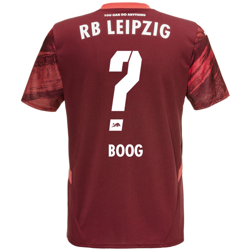 Niño Camiseta Miguel Boog #0 Borgoña 2ª Equipación 2024/25 La Camisa