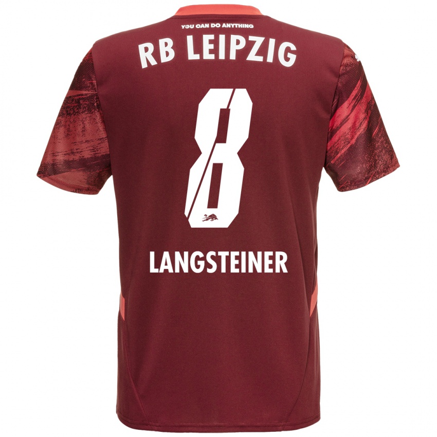 Niño Camiseta Toni Langsteiner #8 Borgoña 2ª Equipación 2024/25 La Camisa