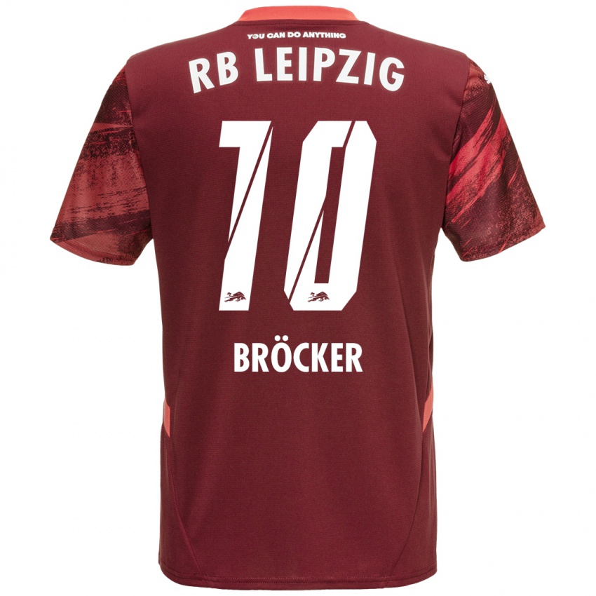 Niño Camiseta Mads Bröcker #10 Borgoña 2ª Equipación 2024/25 La Camisa