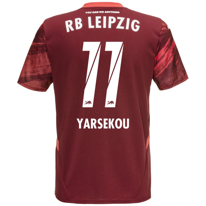 Niño Camiseta Dilane Yarsekou #11 Borgoña 2ª Equipación 2024/25 La Camisa