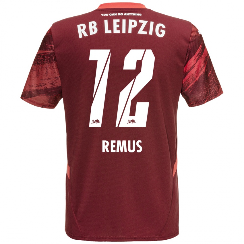 Niño Camiseta Niklas Remus #12 Borgoña 2ª Equipación 2024/25 La Camisa