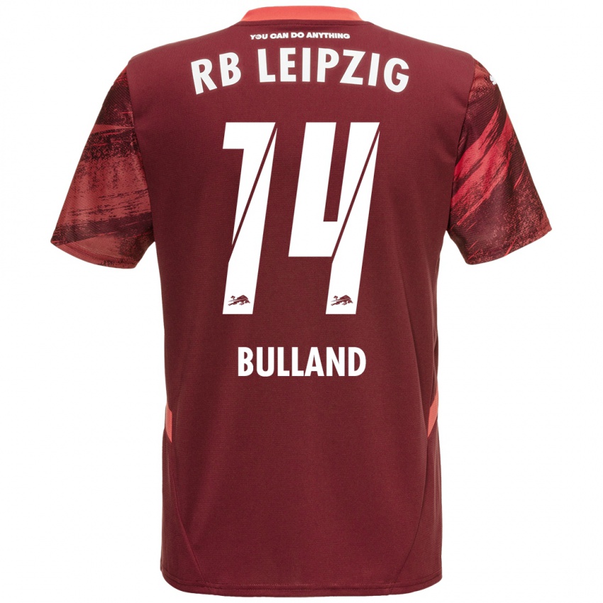 Niño Camiseta Anton Bulland #14 Borgoña 2ª Equipación 2024/25 La Camisa