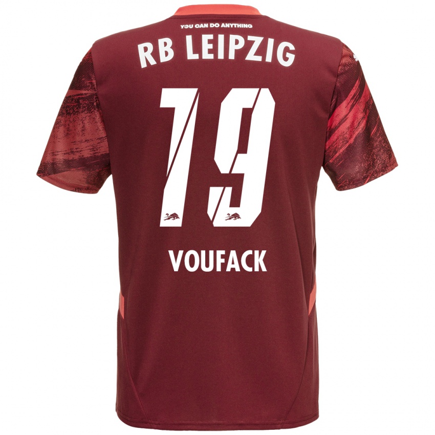 Niño Camiseta Lionel Voufack #19 Borgoña 2ª Equipación 2024/25 La Camisa