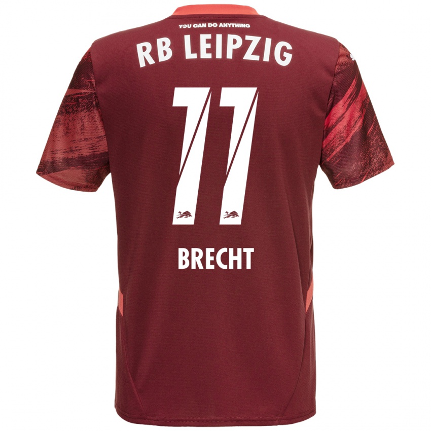 Niño Camiseta Barbara Brecht #11 Borgoña 2ª Equipación 2024/25 La Camisa