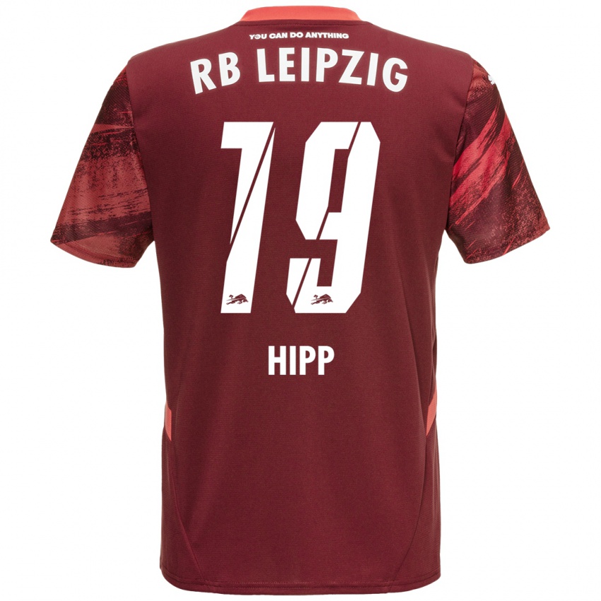 Niño Camiseta Jenny Hipp #19 Borgoña 2ª Equipación 2024/25 La Camisa