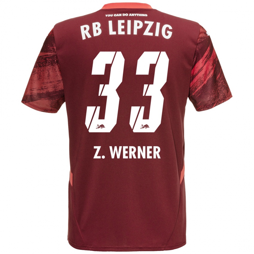 Niño Camiseta Zoé Werner #33 Borgoña 2ª Equipación 2024/25 La Camisa