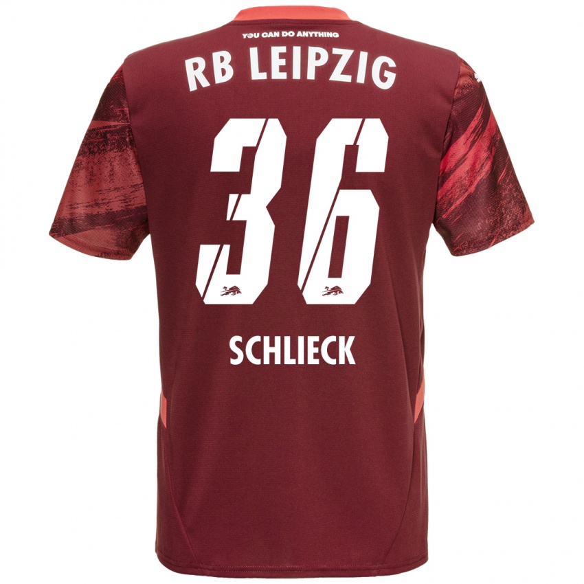 Niño Camiseta Timo Schlieck #36 Borgoña 2ª Equipación 2024/25 La Camisa