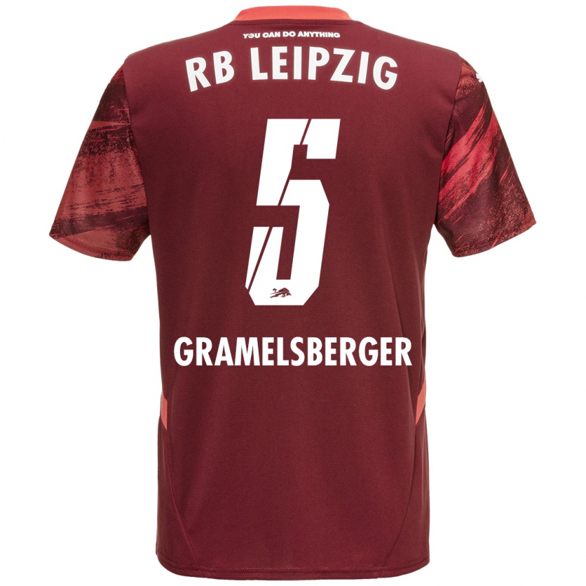 Niño Camiseta Lennert Gramelsberger #5 Borgoña 2ª Equipación 2024/25 La Camisa