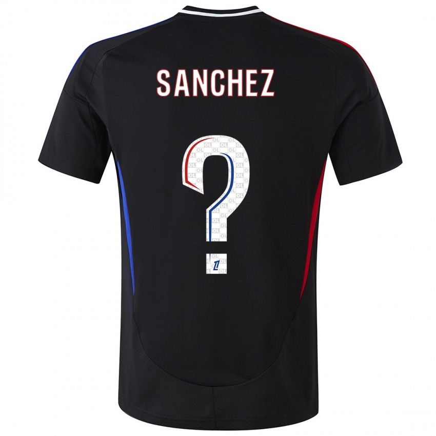 Niño Camiseta Florent Sanchez #0 Negro 2ª Equipación 2024/25 La Camisa