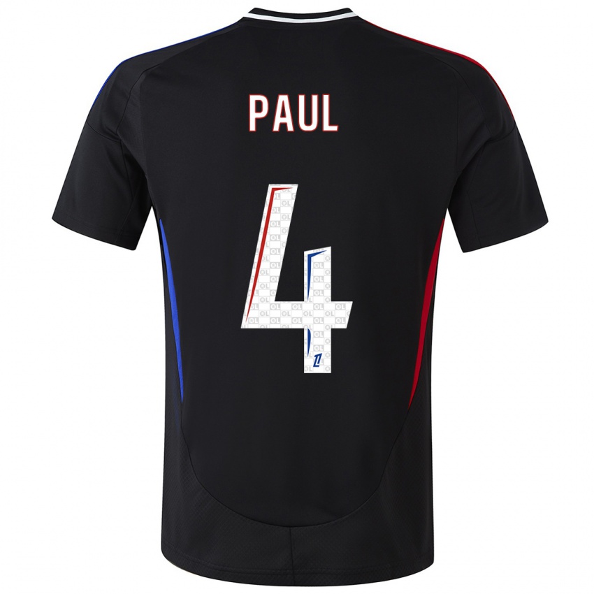 Niño Camiseta Paul Akouokou #4 Negro 2ª Equipación 2024/25 La Camisa