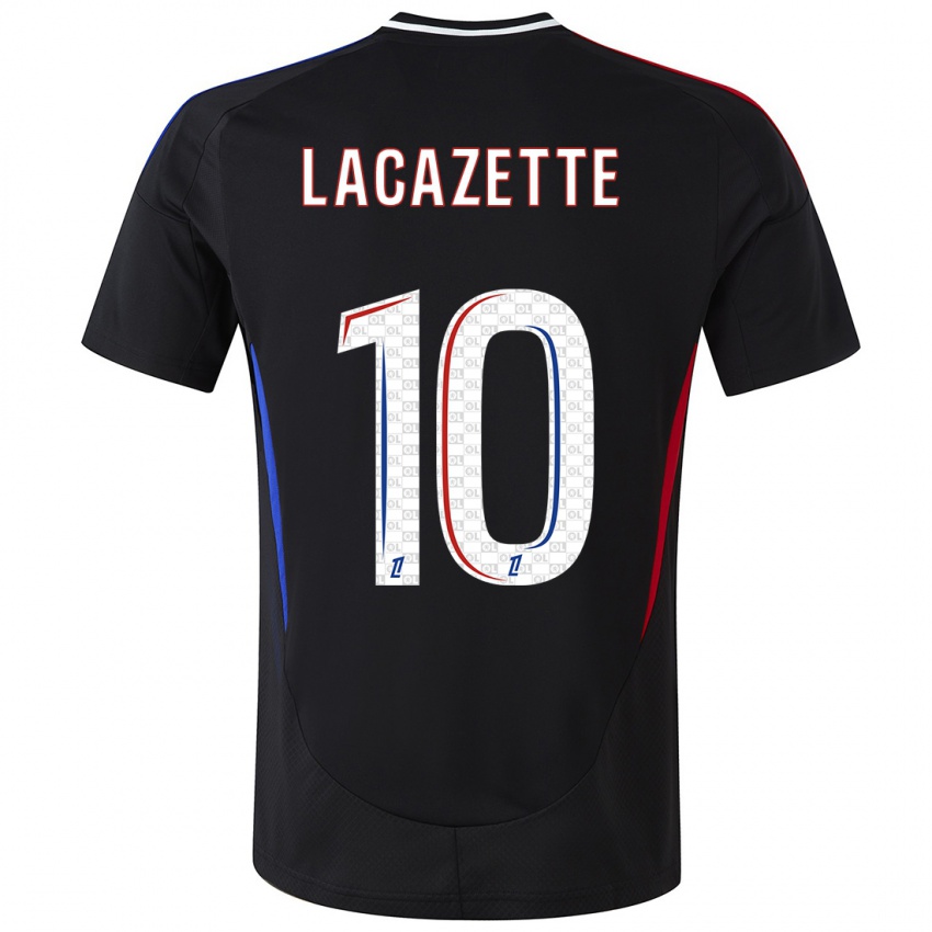 Niño Camiseta Alexandre Lacazette #10 Negro 2ª Equipación 2024/25 La Camisa