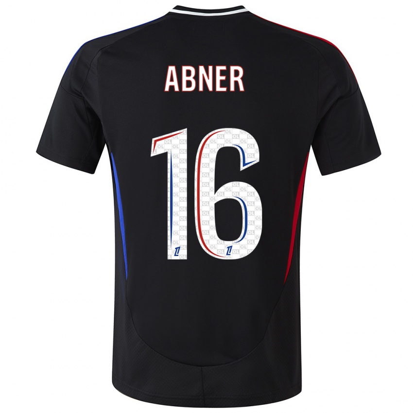 Niño Camiseta Abner #16 Negro 2ª Equipación 2024/25 La Camisa