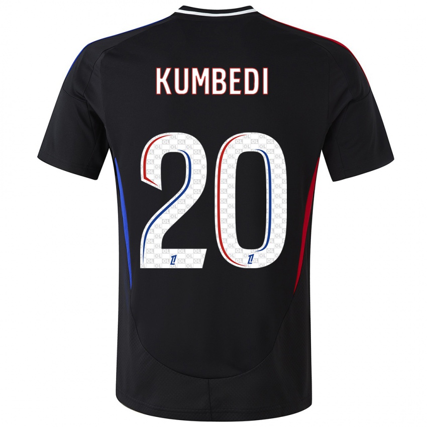 Niño Camiseta Saël Kumbedi #20 Negro 2ª Equipación 2024/25 La Camisa