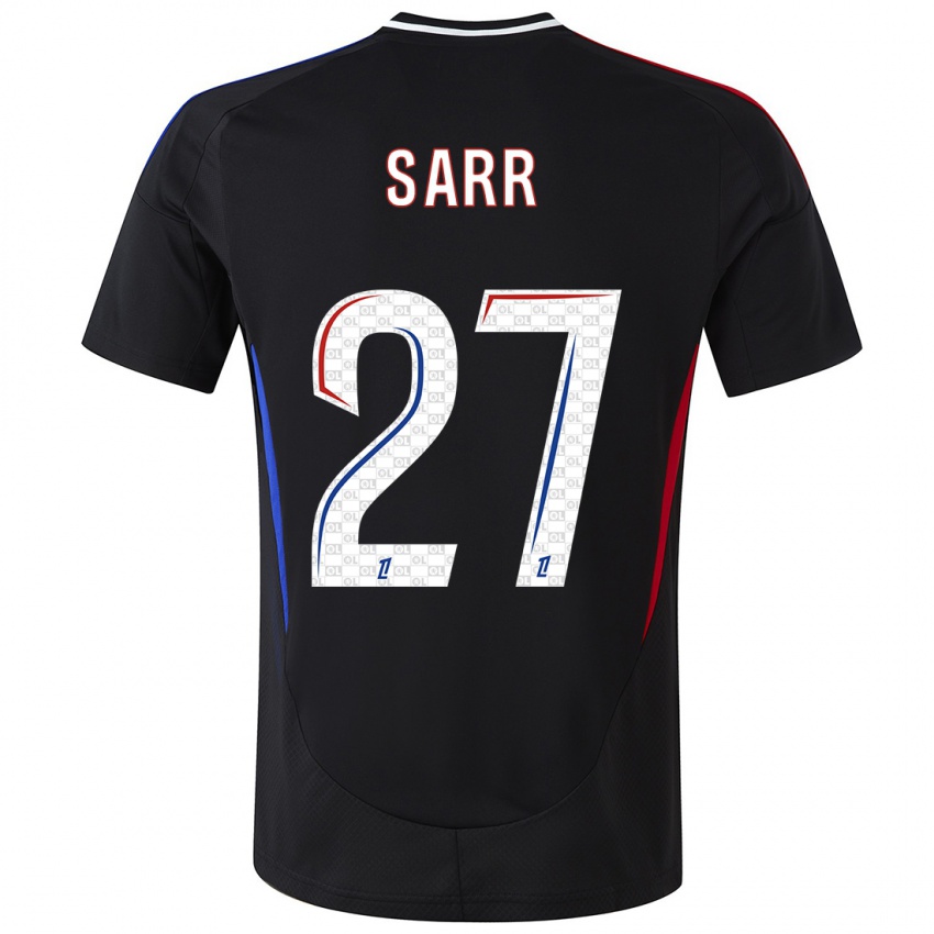 Niño Camiseta Amin Sarr #27 Negro 2ª Equipación 2024/25 La Camisa