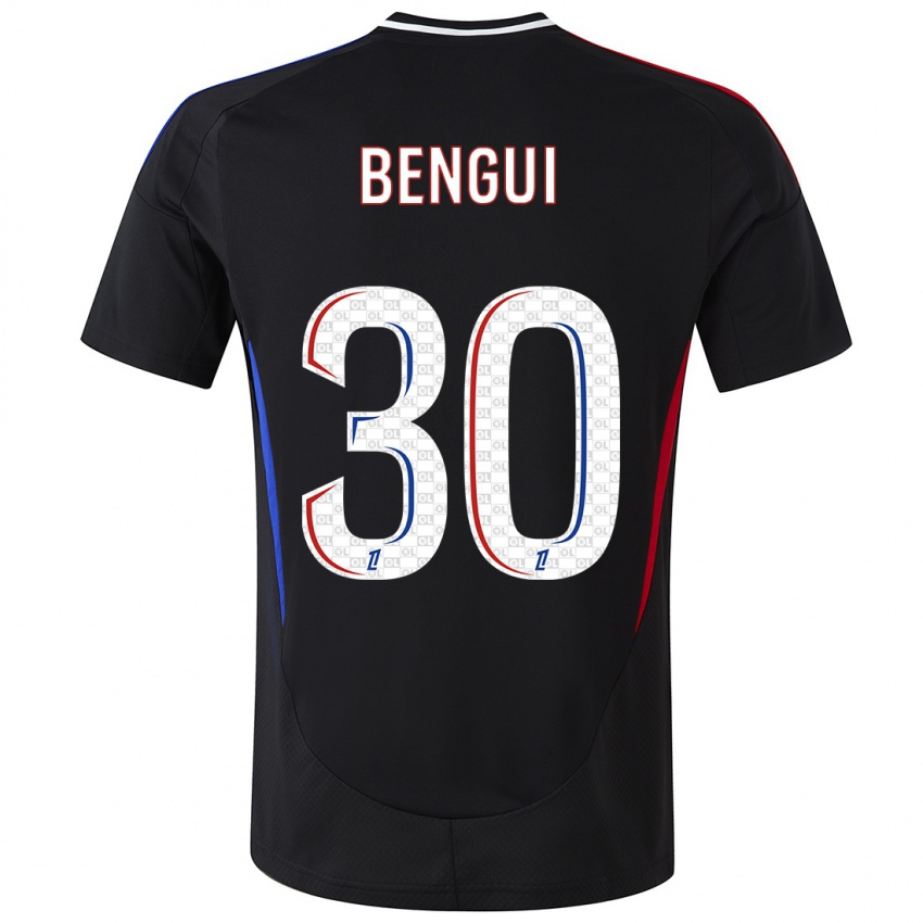 Niño Camiseta Justin Bengui Joao #30 Negro 2ª Equipación 2024/25 La Camisa