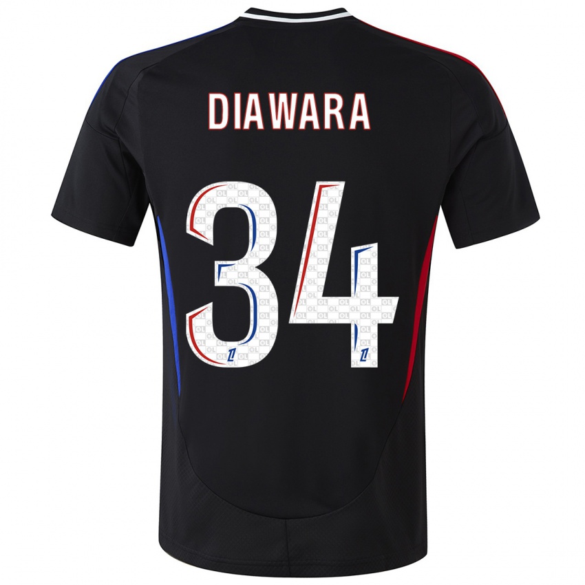 Niño Camiseta Mahamadou Diawara #34 Negro 2ª Equipación 2024/25 La Camisa