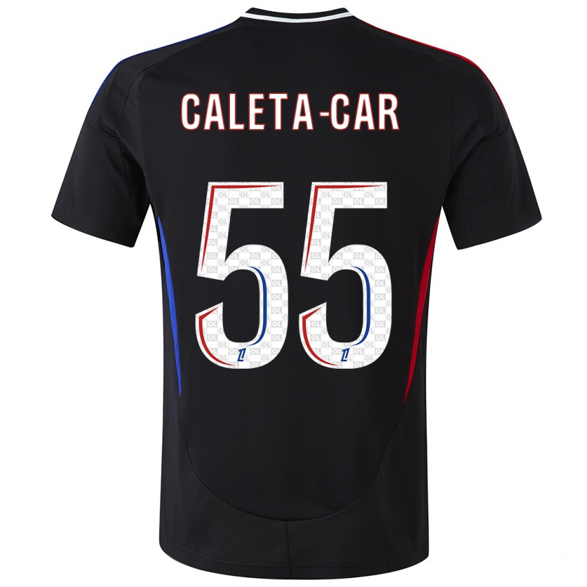 Niño Camiseta Duje Caleta-Car #55 Negro 2ª Equipación 2024/25 La Camisa