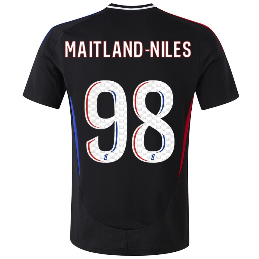 Niño Camiseta Ainsley Maitland-Niles #98 Negro 2ª Equipación 2024/25 La Camisa